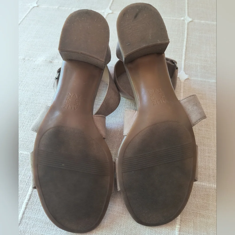Naturalizer Tan Suede Summer Sandals Women's 8 - Picture 5 of 8